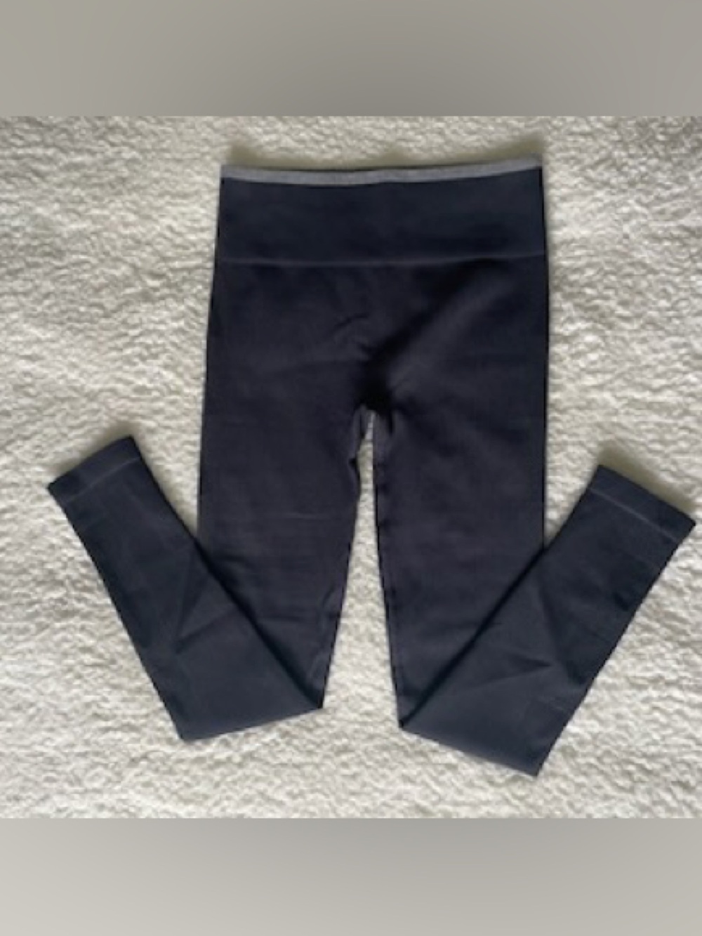 Vuori Helix Seamless Legging Womens S Black Gray Trim Athletic Wear Athleisure
